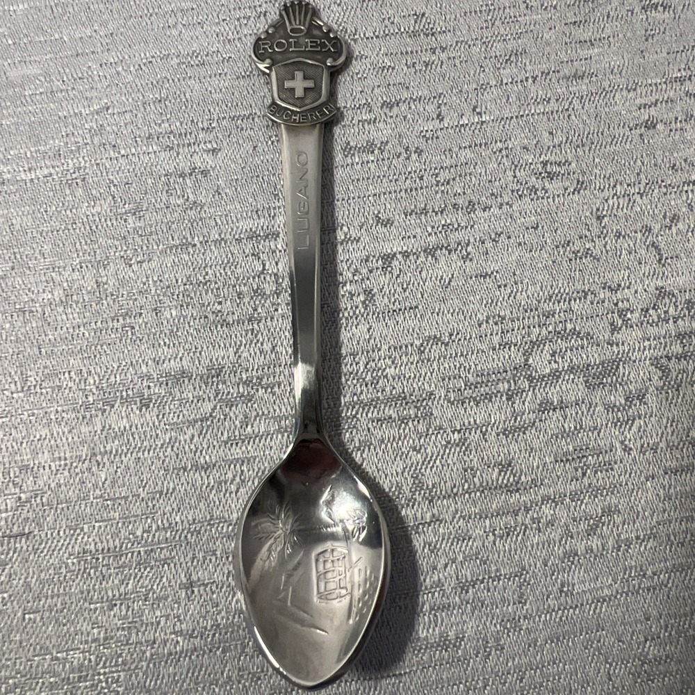 Rolex Bucherer Lugano Switzerland (cb) Stainless Steel Collectors Spoon